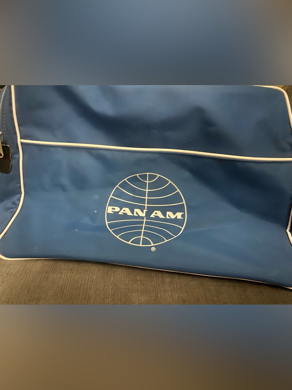 Blue Retro PAN AM overnight carryon bag - EXCELLENT VINTAGE CONDITION